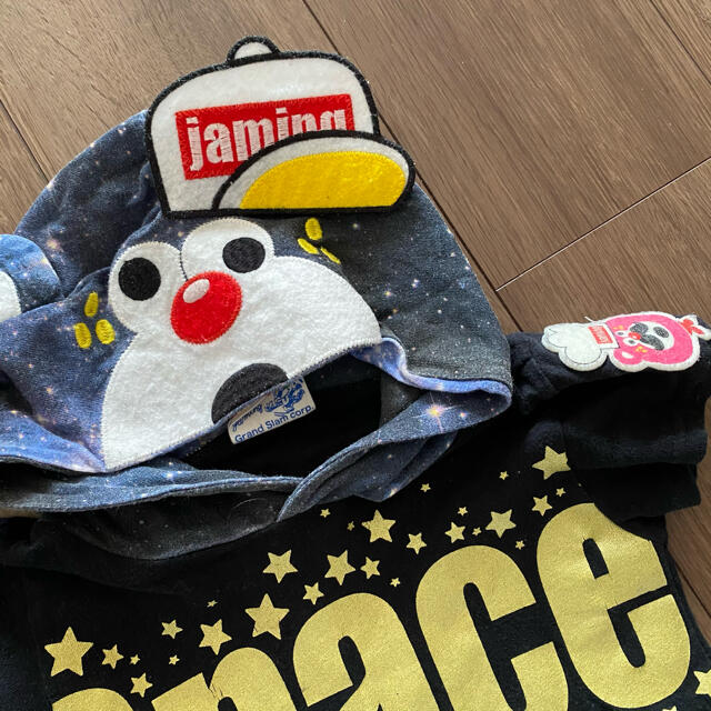 JAM(ジャム)のjam☆90☆スペースフーディTシャツ☆ブラック キッズ/ベビー/マタニティのキッズ服男の子用(90cm~)(Tシャツ/カットソー)の商品写真