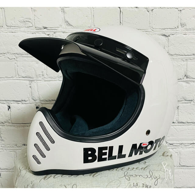 新品★BELL Moto-3 ベル モト3  ヘルメット フルフェイス 白/XL自動車/バイク