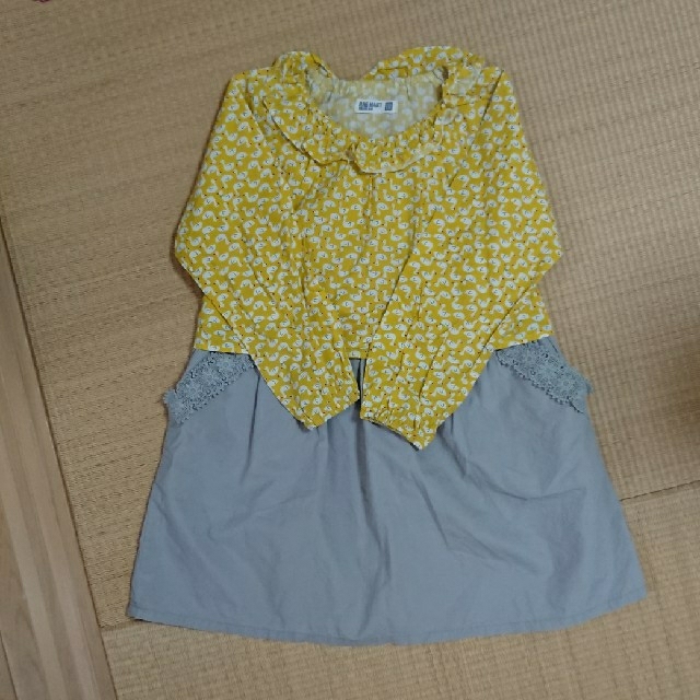 RAG MART(ラグマート)のRAG MART 春物ワンピース110 キッズ/ベビー/マタニティのキッズ服女の子用(90cm~)(ワンピース)の商品写真