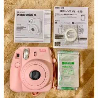 フジフイルム(富士フイルム)のチェキ instax mini 8 (ピンク)(フィルムカメラ)