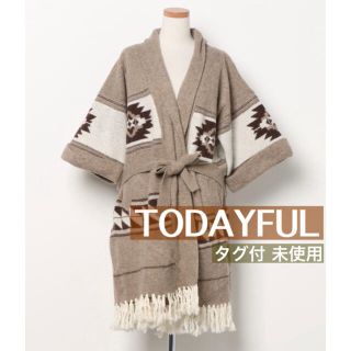 トゥデイフル(TODAYFUL)のTODAYFUL トゥデイフル ニット カーディガン ガウンコート オルテガ F(カーディガン)