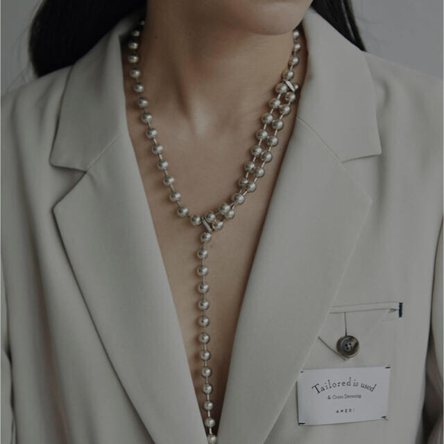 アメリヴィンテージ　BALL CHAIN ONE ROUND NECKLACE