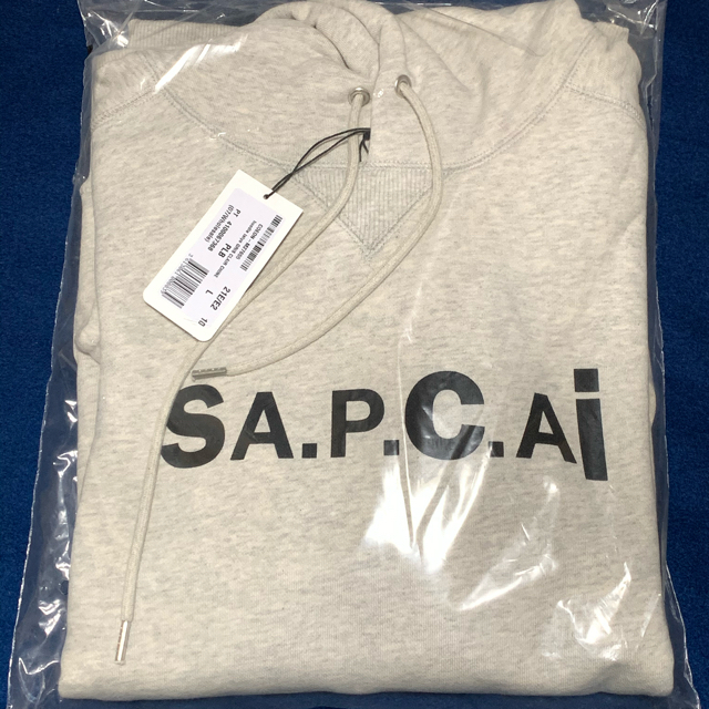 sacai(サカイ)のSACAI x APC 　パーカー　グレー　Lサイズ  メンズのトップス(パーカー)の商品写真