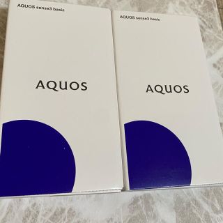 エーユー(au)のAQUOS SENSE3 basic 新品未使用 au (スマートフォン本体)