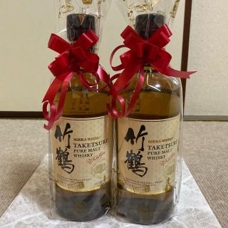 ニッカウイスキー(ニッカウヰスキー)の竹鶴 ピュアモルト 2本 ウイスキー PURE MALT WHISKY(ウイスキー)