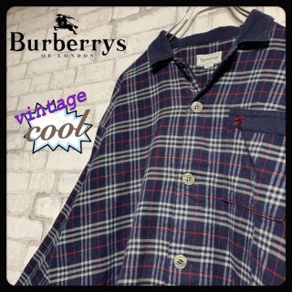 バーバリー(BURBERRY)の【ノバチェック】Burberrys バーバリーズ/長袖シャツ ワンポイントロゴ(シャツ)