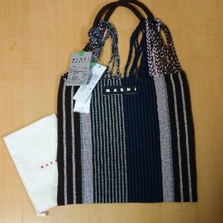 マルニ(Marni)の新品タグ付き マルニハンモックバッグ ブルー(トートバッグ)