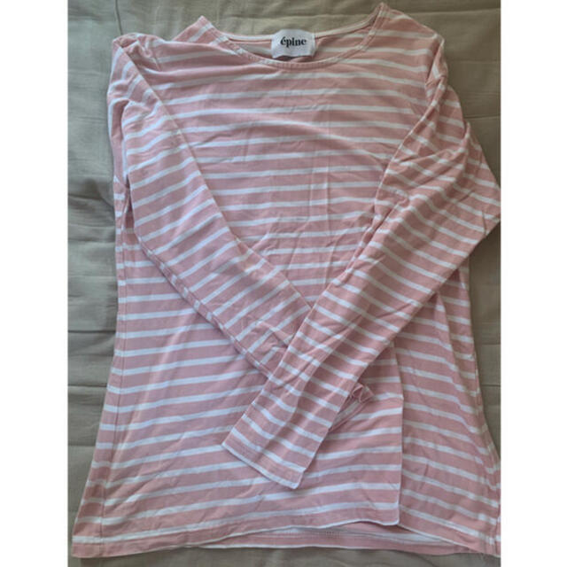 Honey mi Honey(ハニーミーハニー)のborder tee pink レディースのトップス(Tシャツ(長袖/七分))の商品写真