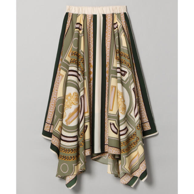 JEANASIS(ジーナシス)のJEANASIS アソートスカーフアシメスカート レディースのスカート(ロングスカート)の商品写真
