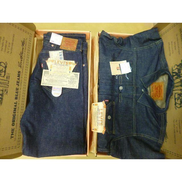 Levi新品　LEVIS　天然藍染１９９１年限定復刻版上下　７７０１ＳＸＸ　７０１ＳＸＸ