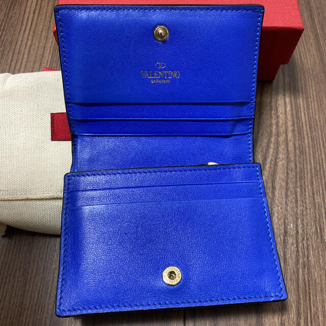 【最終値引き！】valentino 折り畳み財布　ブルー