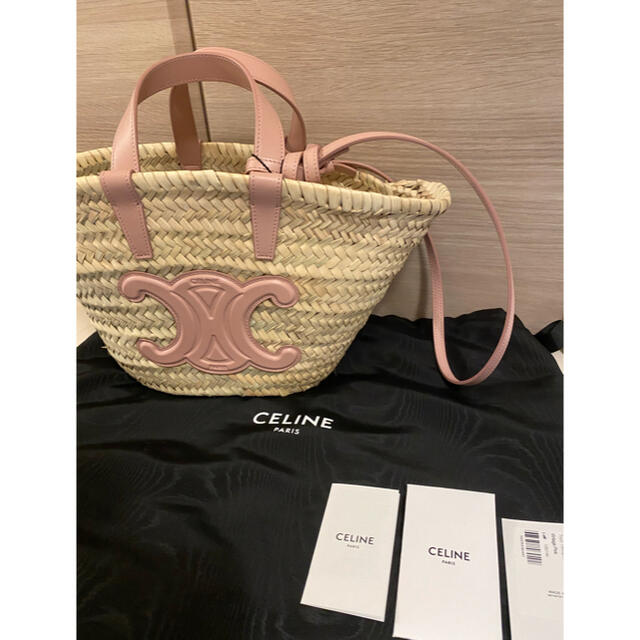 新作♡CELINE セリーヌ トリオンフ S カゴバッグ ピンク新作