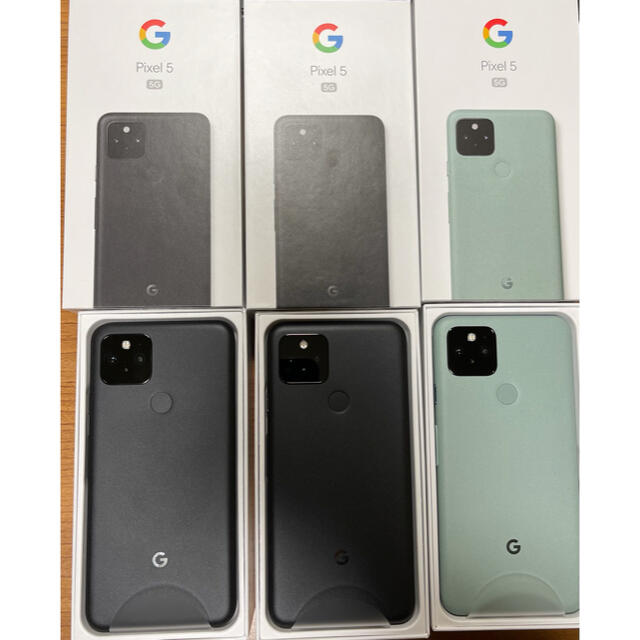 今なら即発送 Google Pixel Google Pixel5 128gb 新品未使用 Simフリー ３台セットの 販売 員 ノルマ Tokyo Datsumou Jp