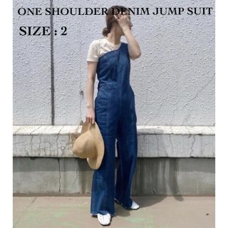 マウジー(moussy)のMOUSSY / ONE SHOULDER DENIM JUMP SUIT(オールインワン)