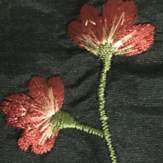 ホコモモラ(Jocomomola)の最終お値下げ綺麗贅沢な花刺繍ホコモモラワンピース サイズ40(ひざ丈ワンピース)