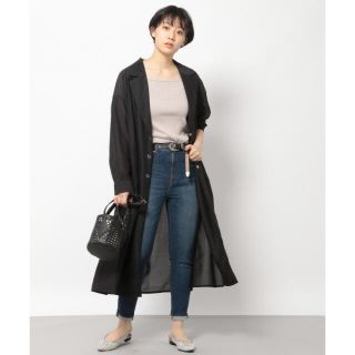 ページボーイ(PAGEBOY)の未着用　タグ付き【PAGEBOY】 シアーロングテーラー　コート　ワンピース(カーディガン)