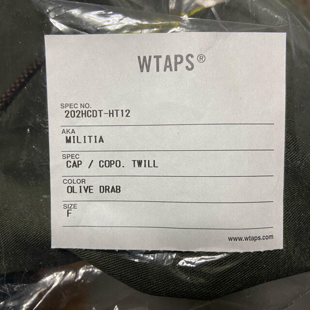 W)taps(ダブルタップス)のWTAPSダブルタップスMILITIAキャップ帽子新品JUNGLEsupreme メンズの帽子(キャップ)の商品写真