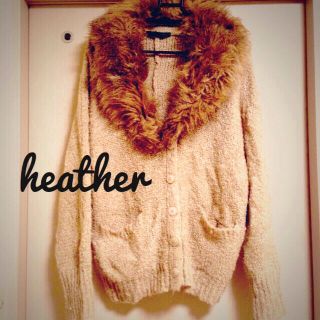 ヘザー(heather)のheather♦︎ニットカーディガン(カーディガン)