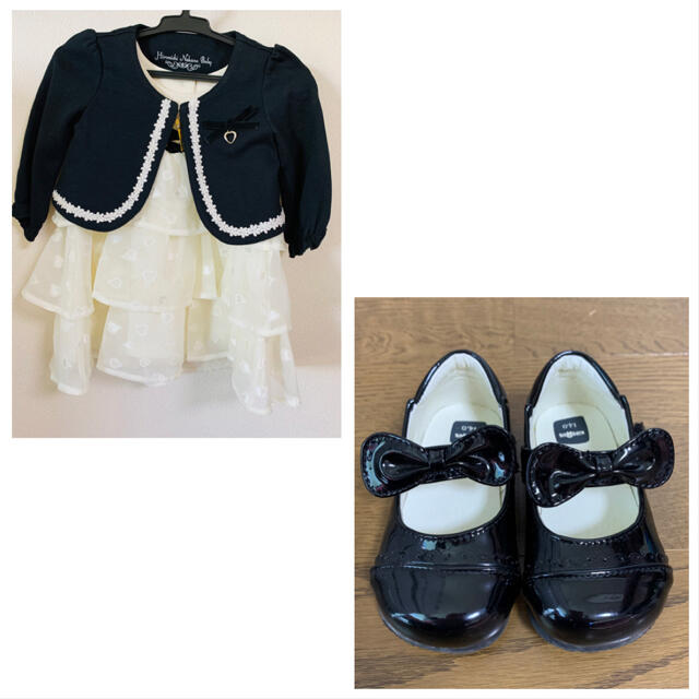 HIROMICHI NAKANO(ヒロミチナカノ)のドレス　ボレロ　靴　3点セット キッズ/ベビー/マタニティのキッズ服女の子用(90cm~)(ドレス/フォーマル)の商品写真