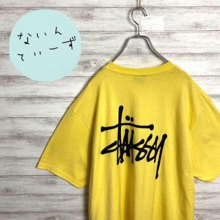 ステューシー(STUSSY)の【デッドストック】ステューシー　イエロー　バックプリント　ビックサイズTシャツ(Tシャツ/カットソー(半袖/袖なし))