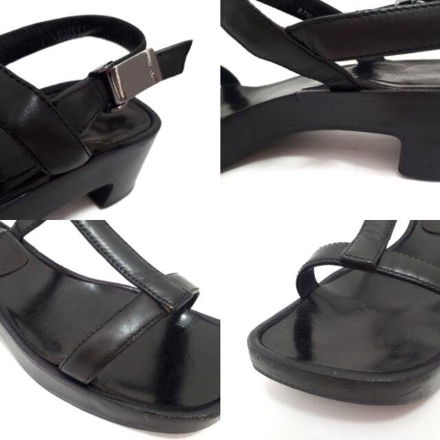 セルジオロッシ サンダル 36 1/2 黒 レザー | loneoakpoint.com