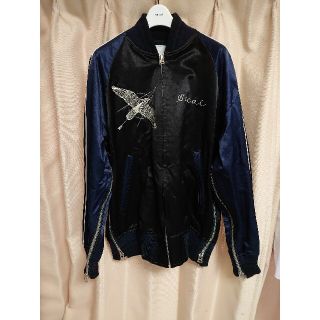 サカイ(sacai)のSACAI 19SS × Dr.Woo スカジャン 黒×紺 メンズ3(スカジャン)