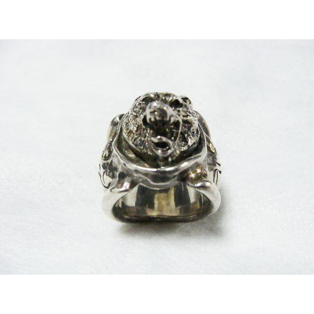 GODSIZE(ゴッドサイズ)のGODSIZEゴッドサイズ狼ウルフヘッドモチーフシルバー925リング指輪13号 メンズのアクセサリー(リング(指輪))の商品写真