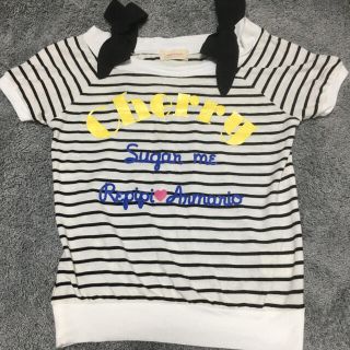 レピピアルマリオ(repipi armario)のレピピアルマリオ　肩出しカットソー　サイズxs 140 150(Tシャツ/カットソー)