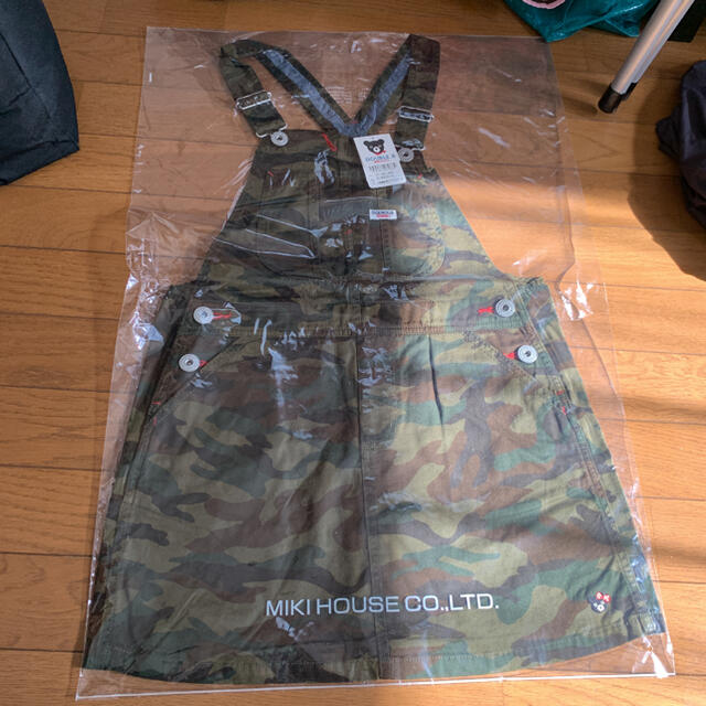 MIKIHOUSEDOUBLE_B女の子用カモフラ柄ジャンパースカート140cm
