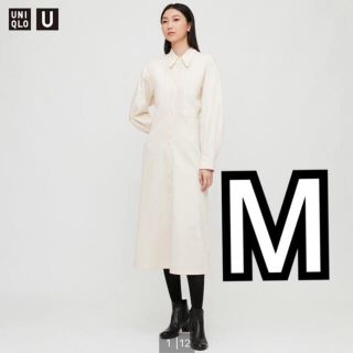 ユニクロ(UNIQLO)の最終値下げ　ユニクロ　デニムロングシャツワンピース(ロングワンピース/マキシワンピース)