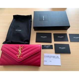 サンローラン(Saint Laurent)の【最終値下げ】YSL 長財布　ピンク(財布)