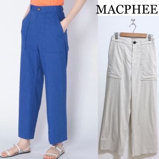 マカフィー(MACPHEE)のMACPHEE 春夏にぴったり！レーヨンリネンコットンベイカーパンツ 32 S(カジュアルパンツ)