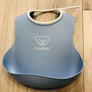 ベビービョルン(BABYBJORN)のベビービョルン　スタイ　ブルー(お食事エプロン)