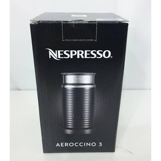 ネスレ(Nestle)の未開封 Nespresso ネスプレッソ エアロチーノ3 ブラック 3594JP(エスプレッソマシン)