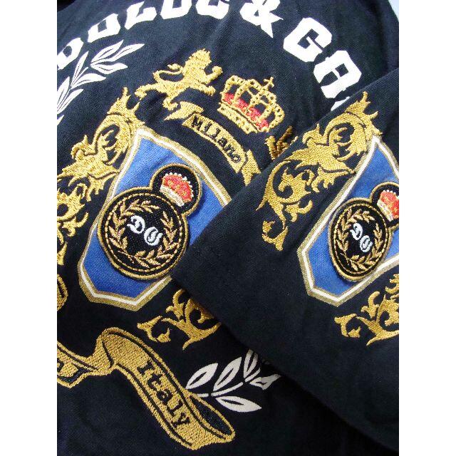 DOLCE&GABBANA(ドルチェアンドガッバーナ)のドルチェアンドガッバーナロゴエンブレムワッペン刺繍半袖カットソーTティーシャツ メンズのトップス(Tシャツ/カットソー(半袖/袖なし))の商品写真