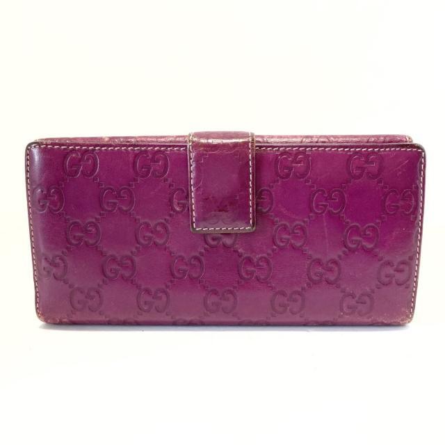 Gucci(グッチ)のグッチ 長財布 シマライン 112715 パープル レディースのファッション小物(財布)の商品写真