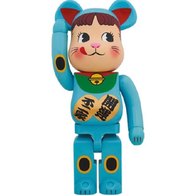 MEDICOM TOY(メディコムトイ)の【新品未開封】BE@RBRICK 招き猫 ペコちゃん 青蓄光 1000％ エンタメ/ホビーのフィギュア(その他)の商品写真