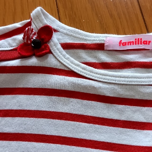 familiar(ファミリア)のファミリア　カットソー　ボーダー　140 キッズ/ベビー/マタニティのキッズ服女の子用(90cm~)(Tシャツ/カットソー)の商品写真