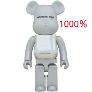 メディコムトイ(MEDICOM TOY)のBE@RBRICK WHITE CHROME  1000％ (フィギュア)