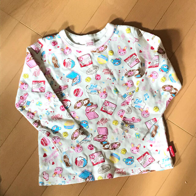 mezzo piano(メゾピアノ)のメゾピアノ　長袖Tシャツ　110サイズ キッズ/ベビー/マタニティのキッズ服女の子用(90cm~)(Tシャツ/カットソー)の商品写真