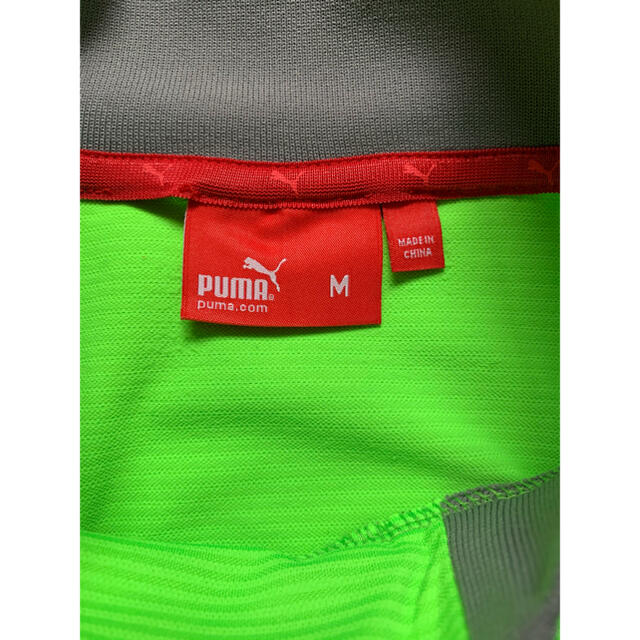 PUMA(プーマ)の最終特価PUMA GOLF ポロシャツ メンズ M ネオングリーン×グレー メンズのトップス(ポロシャツ)の商品写真