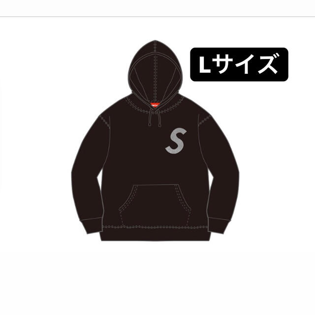 Supreme(シュプリーム)のSwarovski  S Logo Hooded Sweatshirt 黒 メンズのトップス(パーカー)の商品写真