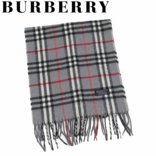 バーバリー(BURBERRY)の【Burberry】バーバリー マフラー グレー(マフラー/ショール)