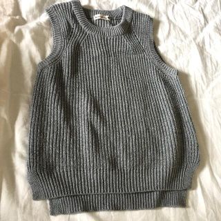 ブランシェス(Branshes)のブランシェス　120 ニット　ベスト　ZARA グレー　クルーネック　男女兼用(ニット)