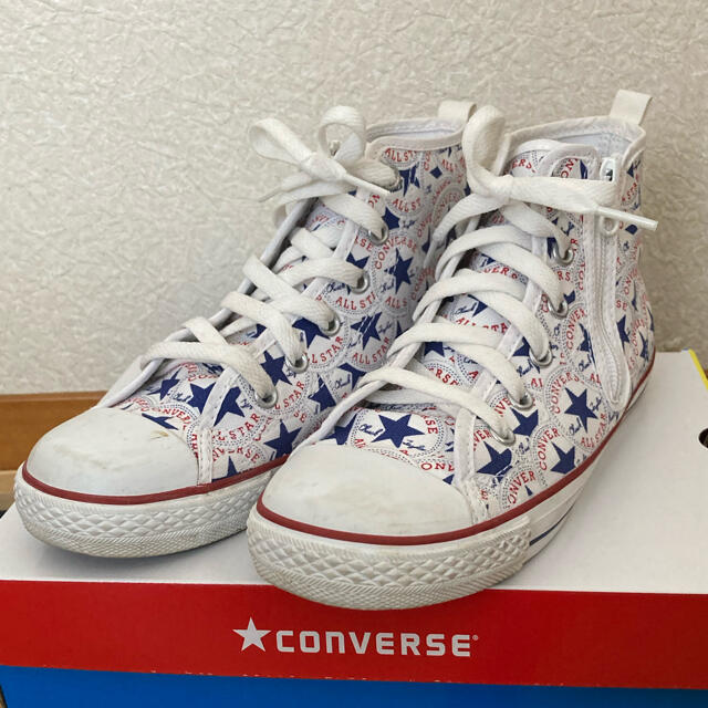 CONVERSE(コンバース)の値下げ　コンバース　22センチ　美品 キッズ/ベビー/マタニティのキッズ靴/シューズ(15cm~)(スニーカー)の商品写真