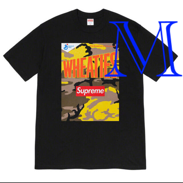 BLACKSIZEsupreme wheaties tee Mサイズ