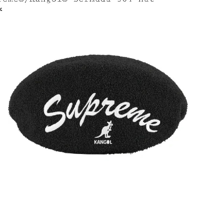 Supreme(シュプリーム)の21ss Supreme Kangol Bermuda 504 Hat メンズの帽子(ハンチング/ベレー帽)の商品写真