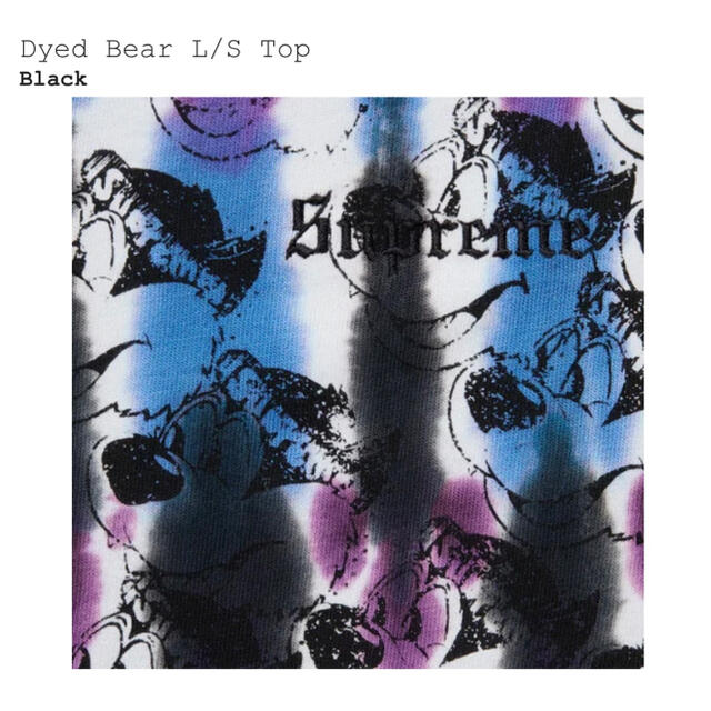 Supreme(シュプリーム)のDyed Bear L/S Top XL Supreme メンズのトップス(Tシャツ/カットソー(七分/長袖))の商品写真