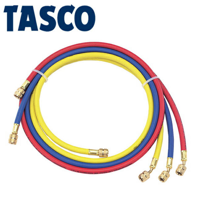 新品 TASCO(タスコ):R410A チャージホースセット(92cm) 3本