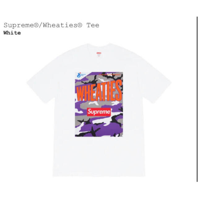 supreme wheaties tee ボックスロゴ 白 サイズM